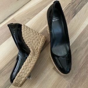 Stuart Weitzman Patent Leather Wedges